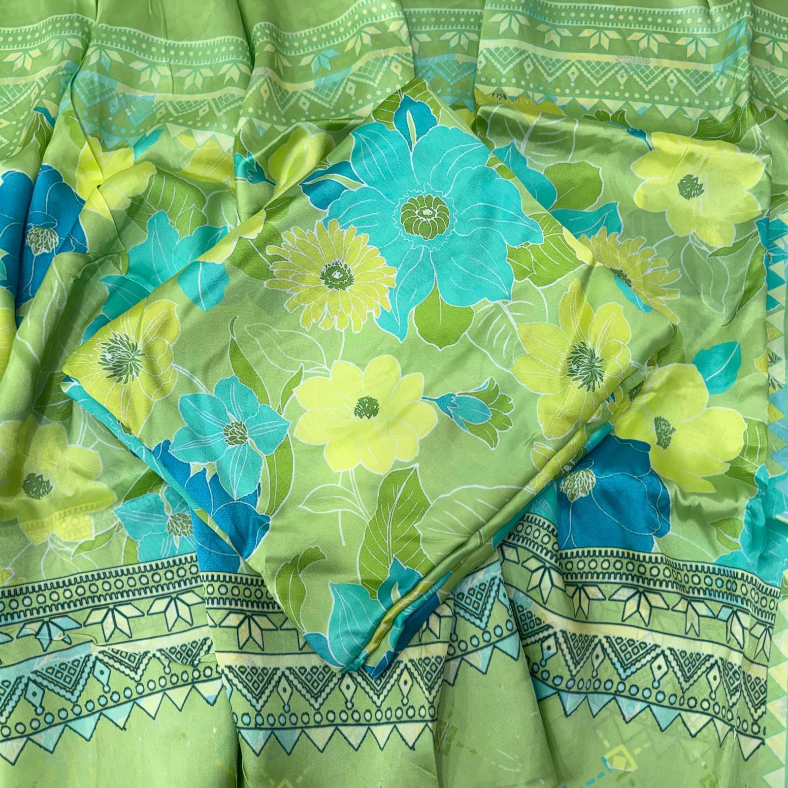 SATAN GEORGETTE PRINT SUIT DUPATTA